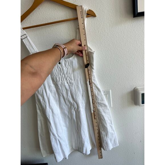 Dissh Harriet White Linen Mini Dress size US 6 - Picture 8 of 12
